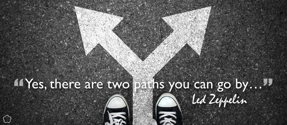 Yes, there are two paths you can go by...